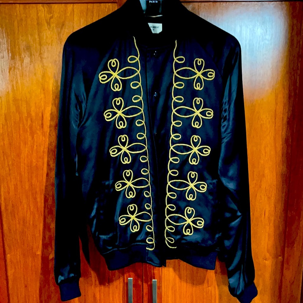 Saint Laurent Satin Teddy Jacket